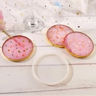 2 шт.компл. круглый и квадратная Подставка под стакан Кристалл эпоксидная смола, форма коврик для чашки силиконовая форма сделай сам поделки украшения литье