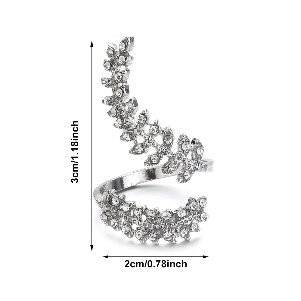 Регулируемое Открытое кольцо для вязания вязальная петля инструмент крючком в