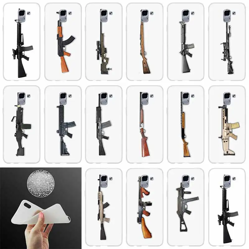 Мягкий силиконовый чехол для телефона pubg gun Samsung Galaxy J6 J4 J8 J7 2018 Plus J3 J5 Prime Pro 2017 2016 Casse