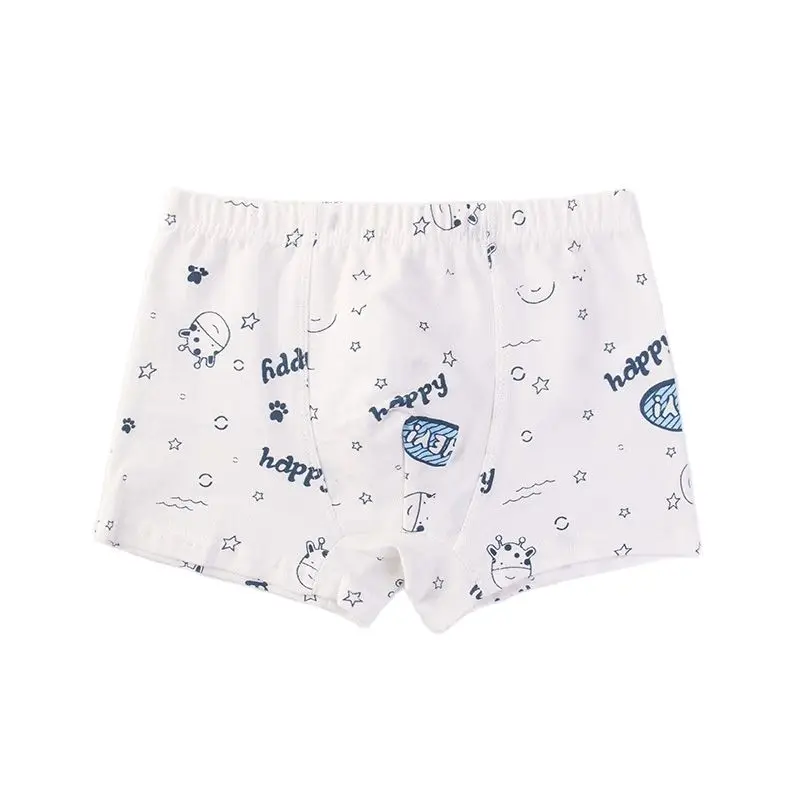 1 Piece Children's Boxer Underpants Cozy Pure Cotton Boys Panties Middle Small Children Panty Big Childrens Underwear Boy Shorts