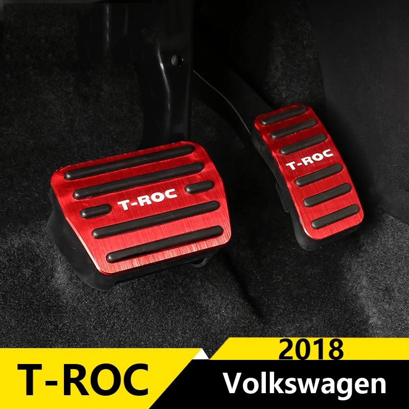 Нескользящая алюминиевая накладка на педали газа для Volkswagen VW T-ROC 2017 2018 |