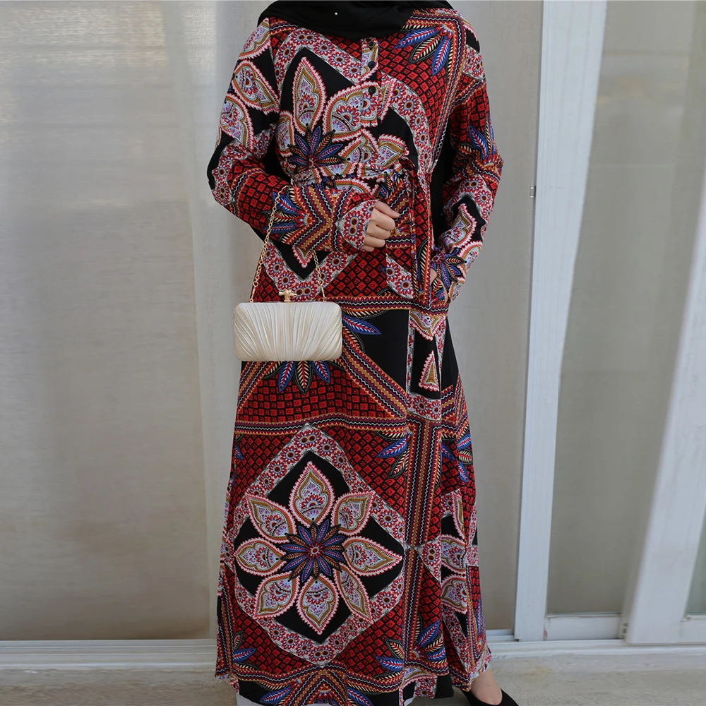 Мусульманское платье абайя Турецкая одежда платья Хиджаб кафтан марокканский