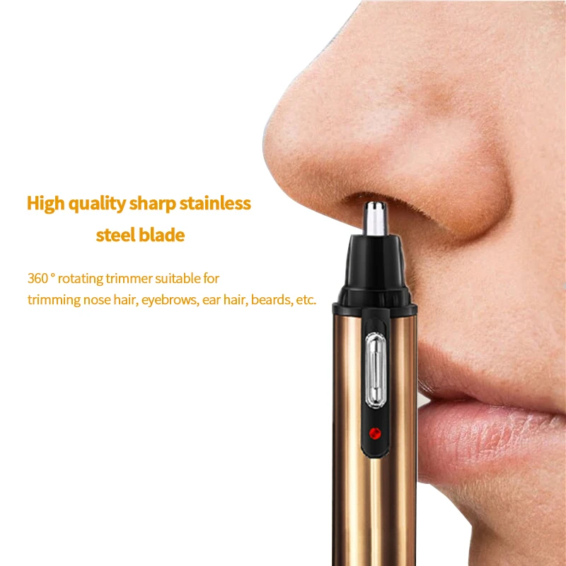 Зарядный триммер для волос в носу нож стрижки Безопасный инструмент ухода за