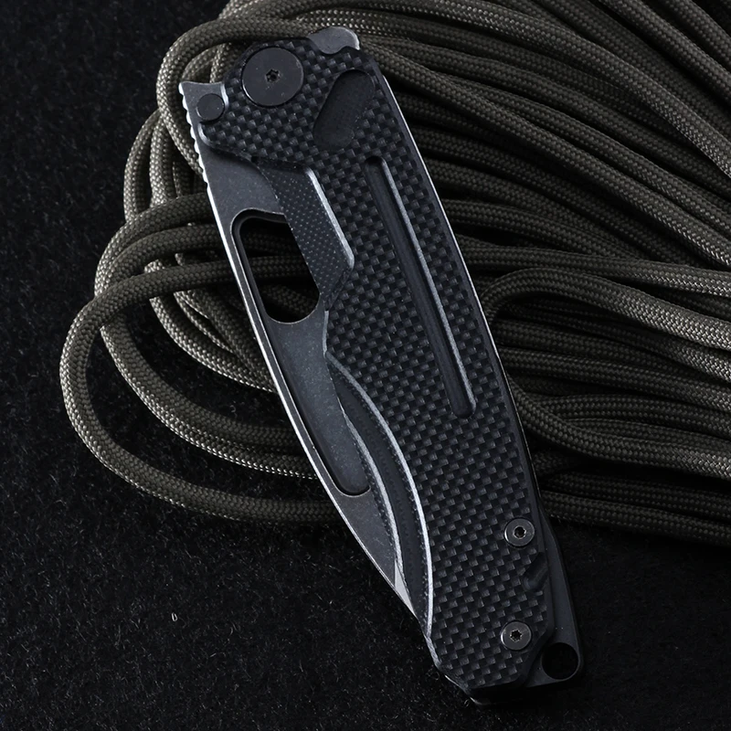 

Tactical Folding Knife G10 Handle 5CR15MOV Steel Camping Pocket Knives Outdoor Portable Adventure Defense Hunting Knife Tool EDC