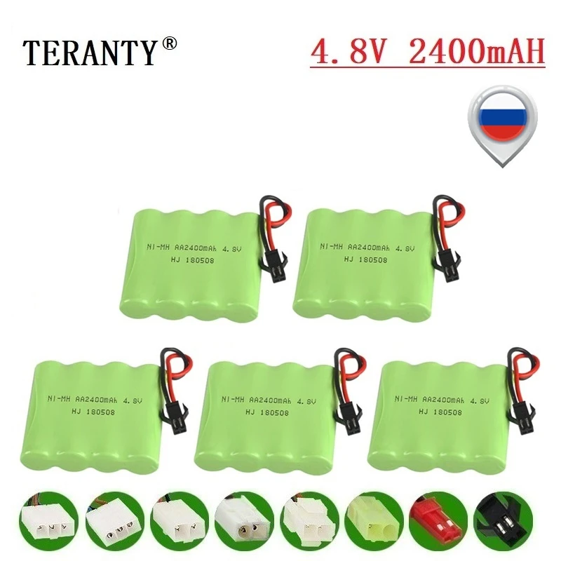 2400 мАч 4 8 В аккумуляторная батарея для радиоуправляемых игрушек автомобилей