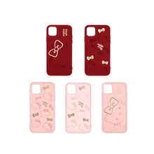 Hello Kitty Cartoon Protective Case for Iphone 12/mini/pro/pro Max Fingerprint-free Shockproof PU Hello Kitty Phone Cover