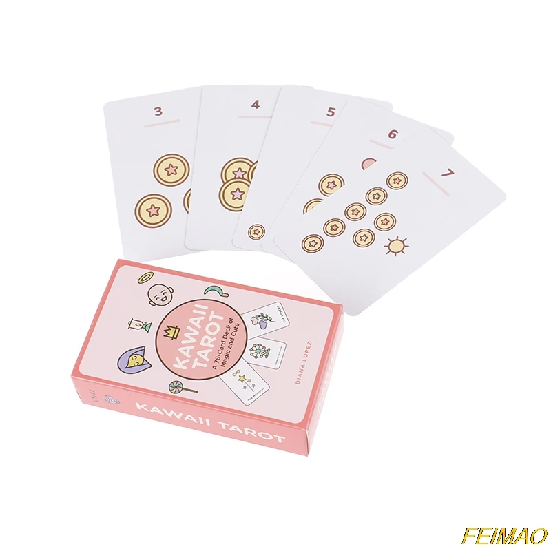 

Family Party Table Card Games Kawaii Tarot Card Set: 78 card Deck of Magic and Cute, Cards by Lopez