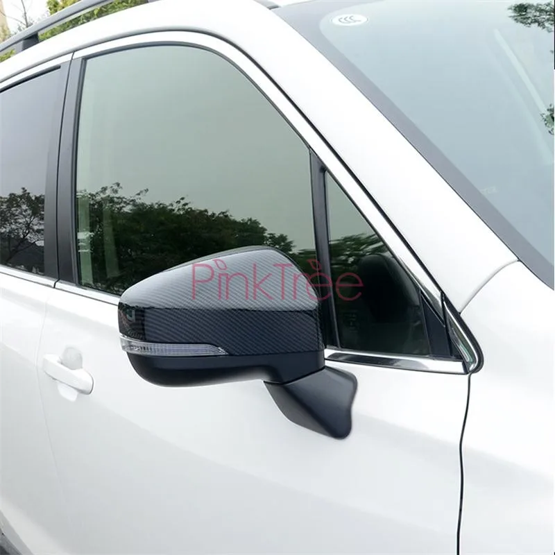

Углеродное волокно цвет хромированная Боковая дверь зеркало заднего вида крышка планки для Subaru Forester 2019 2020 автомобильные Стайлинг Аксессуары
