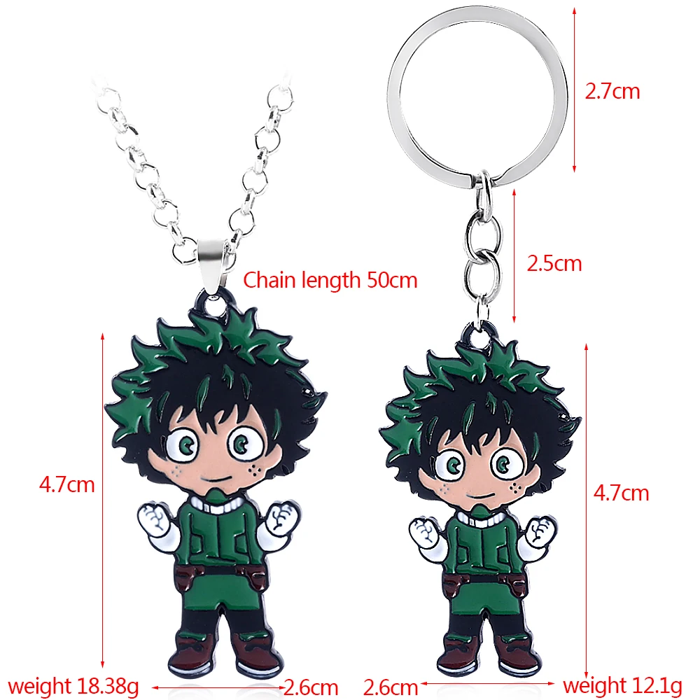 

My Hero Academia Anime Necklace Midoriya Izuku Cartoon Cute Pendant Chains Necklace For Woman Man Cosplay Party Jewelry Gift