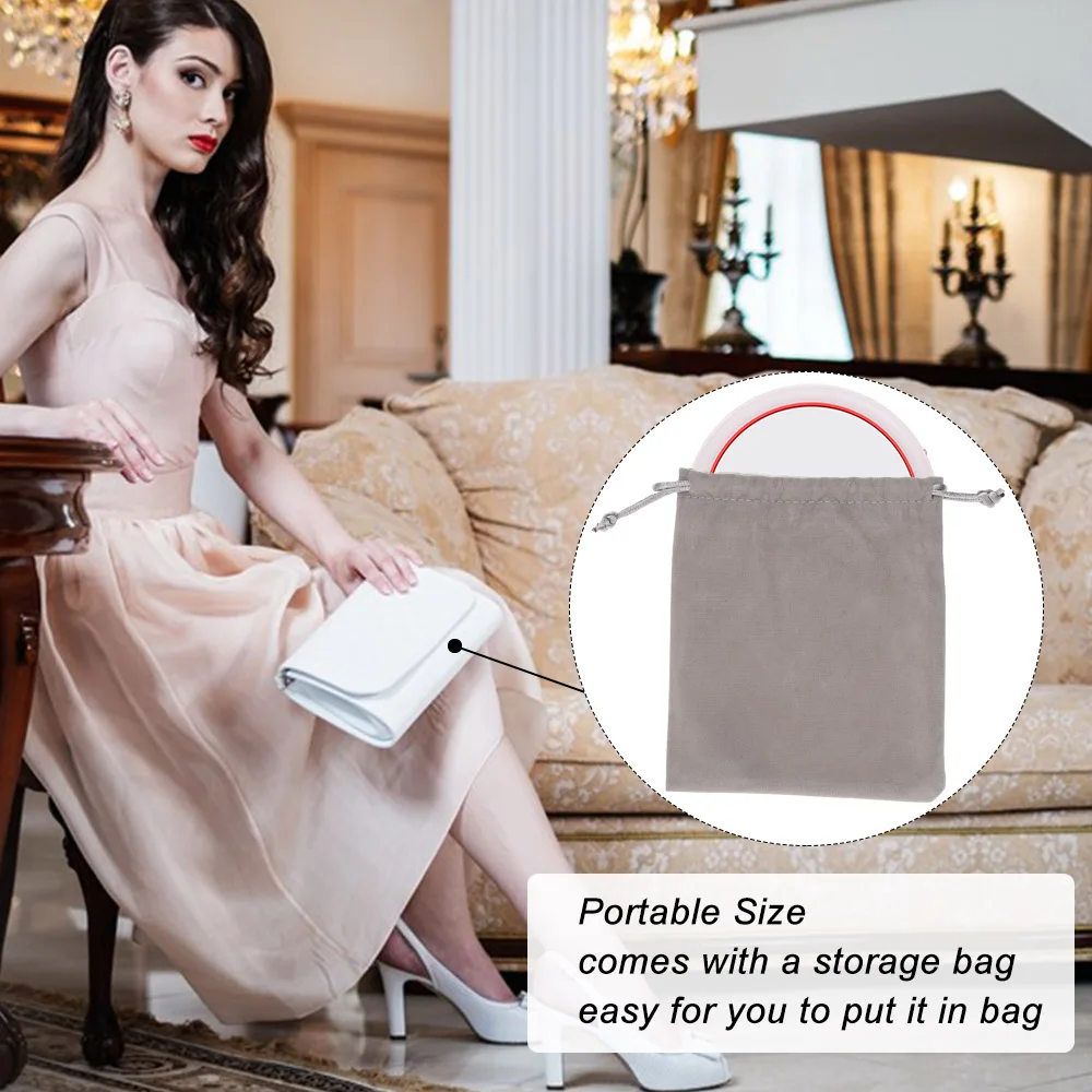 2-в-1 зеркало с подсветкой светодиодный портативное для макияжа Беспроводной