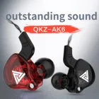 Проводные Hi-Fi наушники QKZ AK6, спортивные наушники для бега с микрофоном, басовая стереогарнитура, музыкальные наушники, наушники