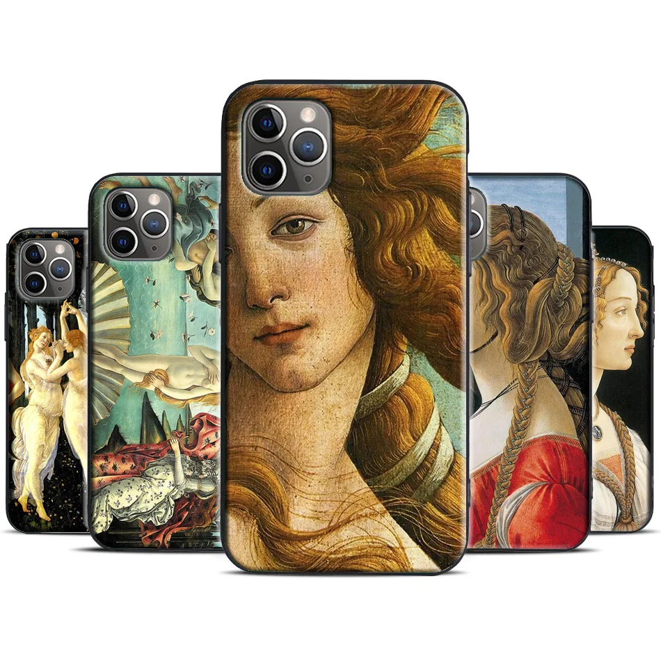 Чехол из ТПУ Sandro botticelli Renaissance art Для iPhone 12 Pro mini XS Max XR X SE 2020 6S 8 7 Plus 11 Max|Бамперы| |