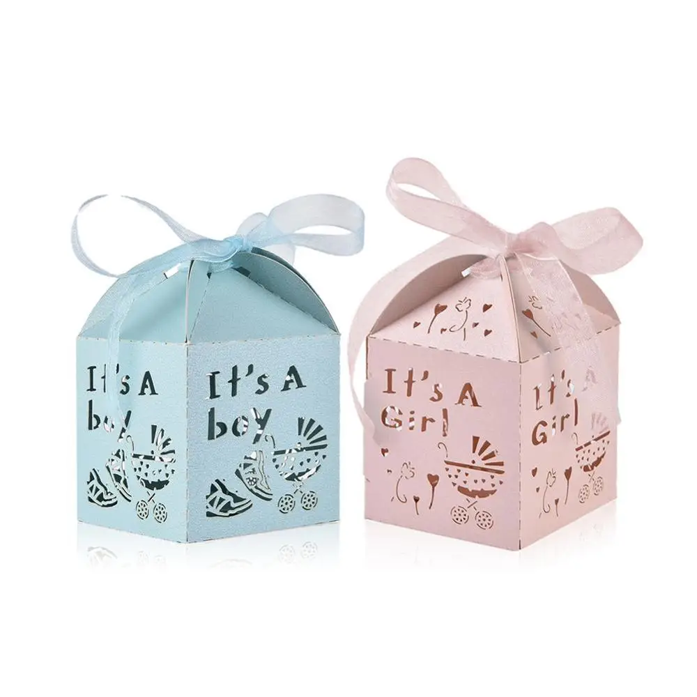 50 шт. Baby Shower коробочка для конфет на Вечеринку Свадебные украшения дома