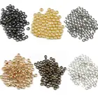 1,522, 533, 54 мм золотые серебряные Медные шарики обжимные концевые бусины-Стопперы для изготовления ювелирных изделий сделай сам
