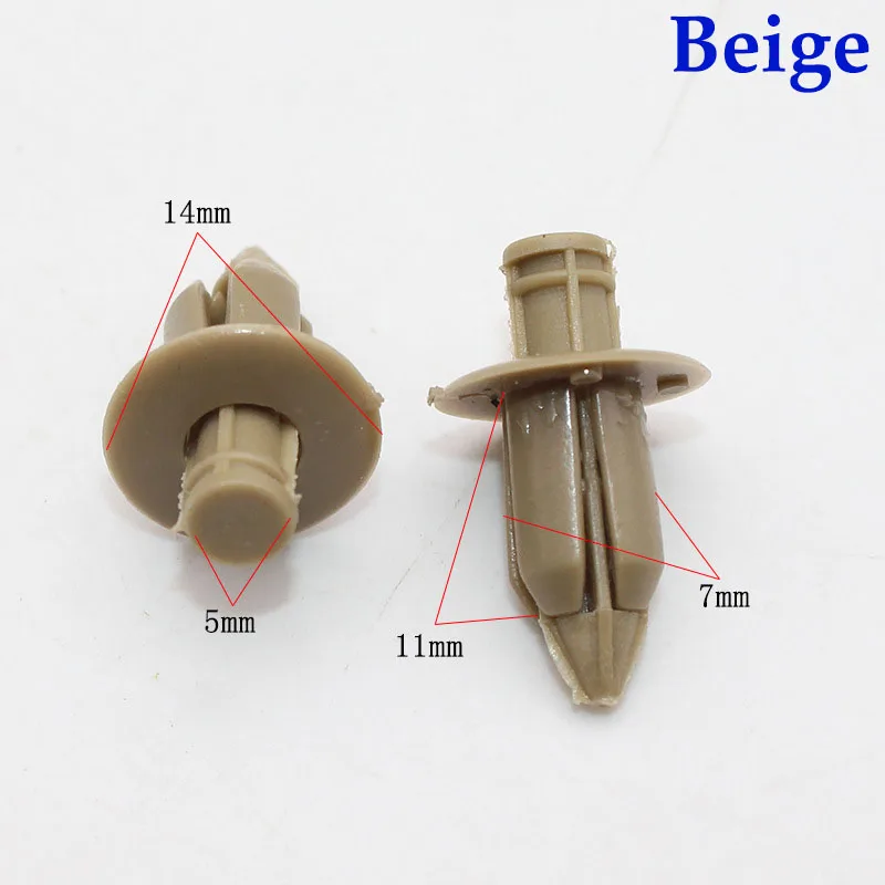 Универсальные автомобильные крепежные заклепки 50 шт. 6 мм 7 расширительные для Honda