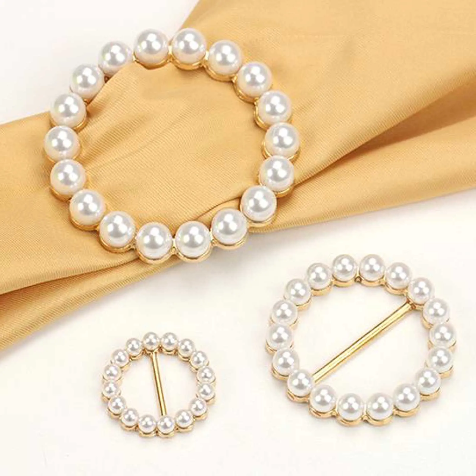 Модный Круглый шарф с уголками и жемчужными пуговицами на поясе украшение для