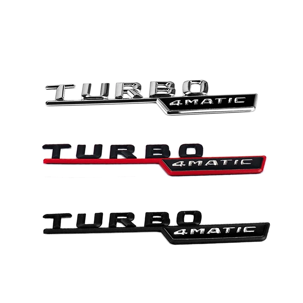 2 шт. боковая наклейка TURBO 4matic для Mercedes Benz W212 W221 W205 W204 W202 GLA CLA CLS GLC GLE эмблема |