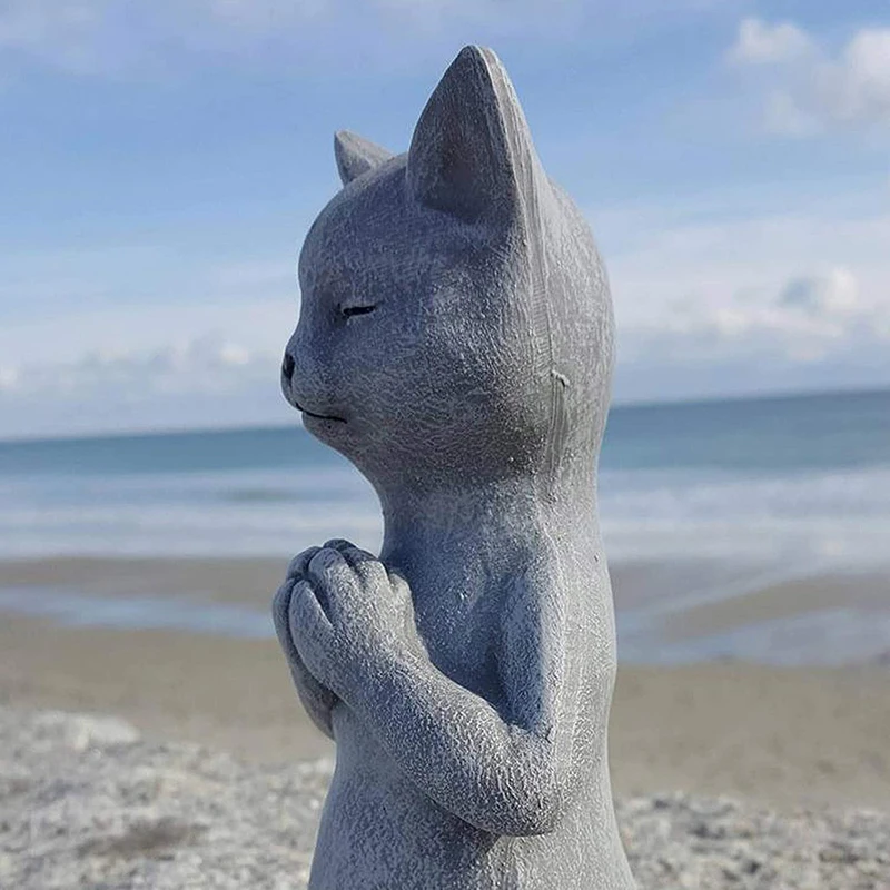 

Meditation Yoga Dog Statue Collectable Exquisite Small Statues Home Office Desk Decoration Ornament Toy Gift