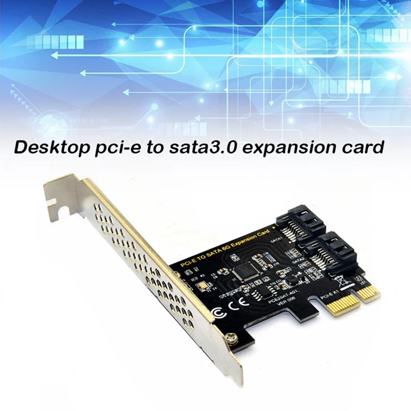

PCIe to SATA Controller Expansion Card Built-in Adapter Converter Expansion Adapter Boards for Desktop PC SEC88