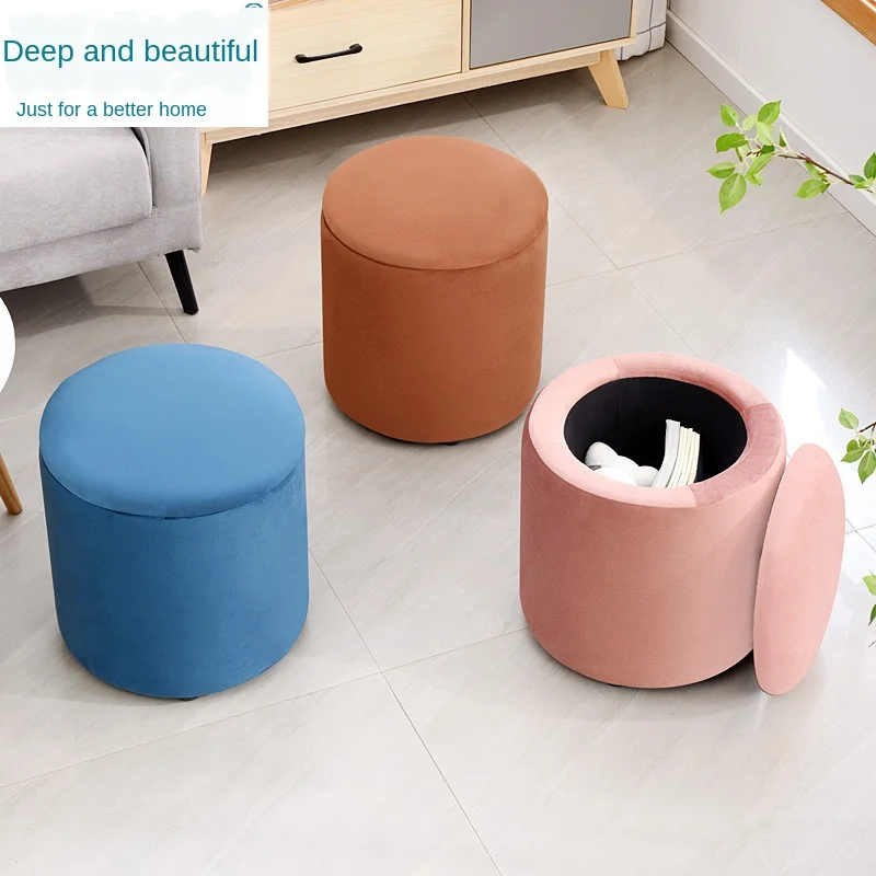 Домашний табурет для смены обуви из цельного дерева туалетный столик стул