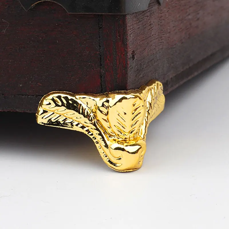 

Antique Jewelry Chest Wood Furniture Box Decorative Feet Leg Corner Protector Cover Decoration Bronze Support Foot