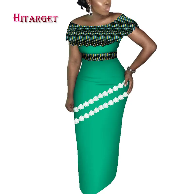Hitarget Danshiki African Women Dresses with Lace and Splicing  African Traditional Clothing for Party/wedding nigerian  WY4223