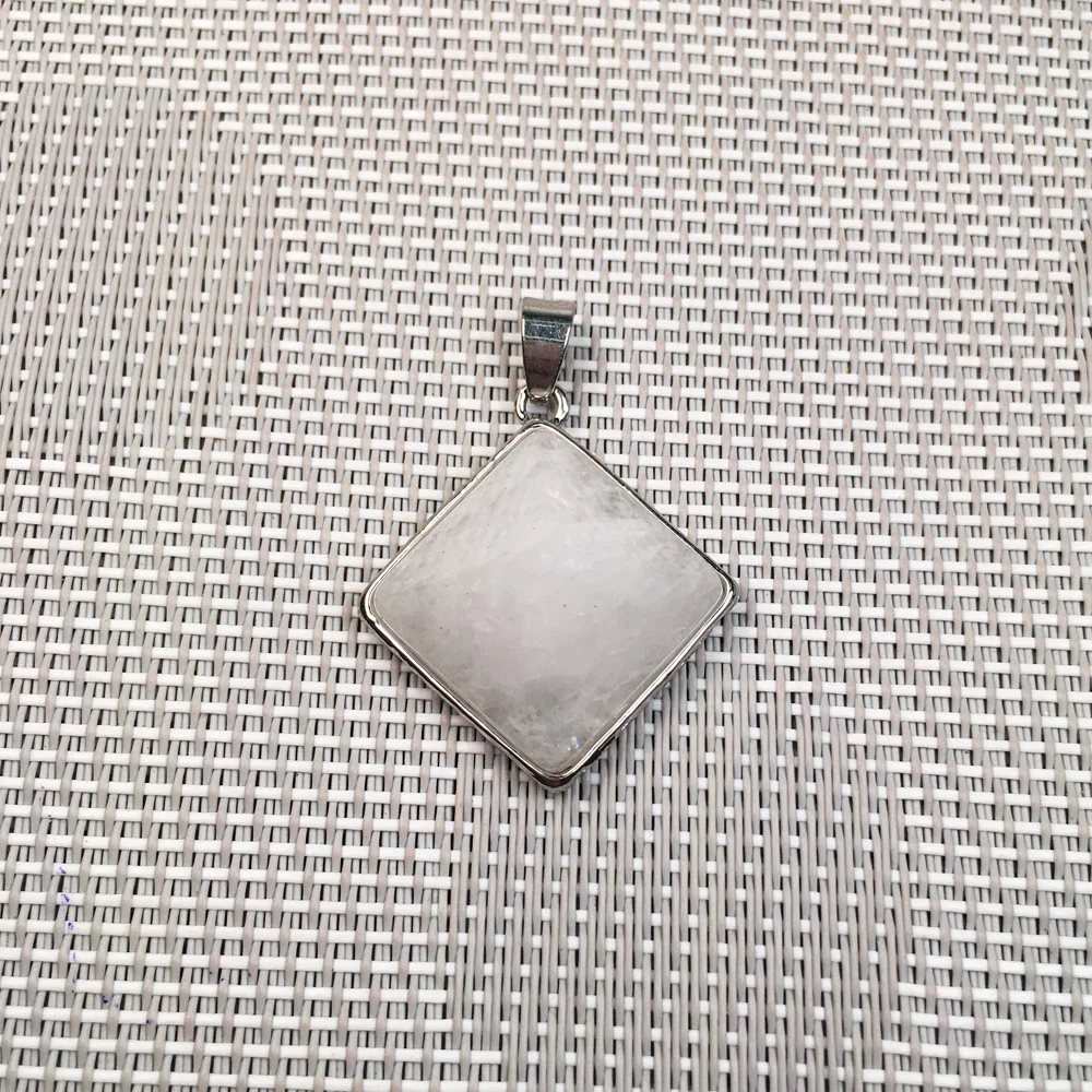 

1pcs Natural Stone Crystal Faceted Semi-Precious Tiger Eye Amethysts Pendant DIY for Necklace or Jewelry Making Gift 28x32mm