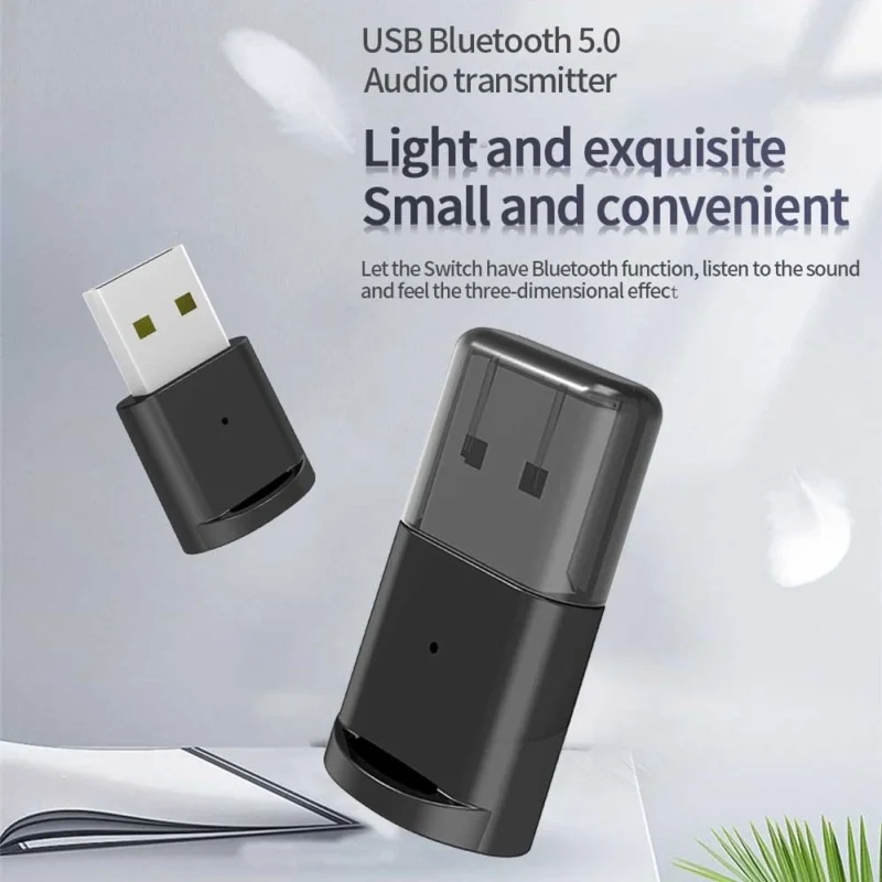 

USB Bluetooth Dongle Wireless Adapter 5.0 for PC Computer Switch Bluetooth Music Audio Transmitter