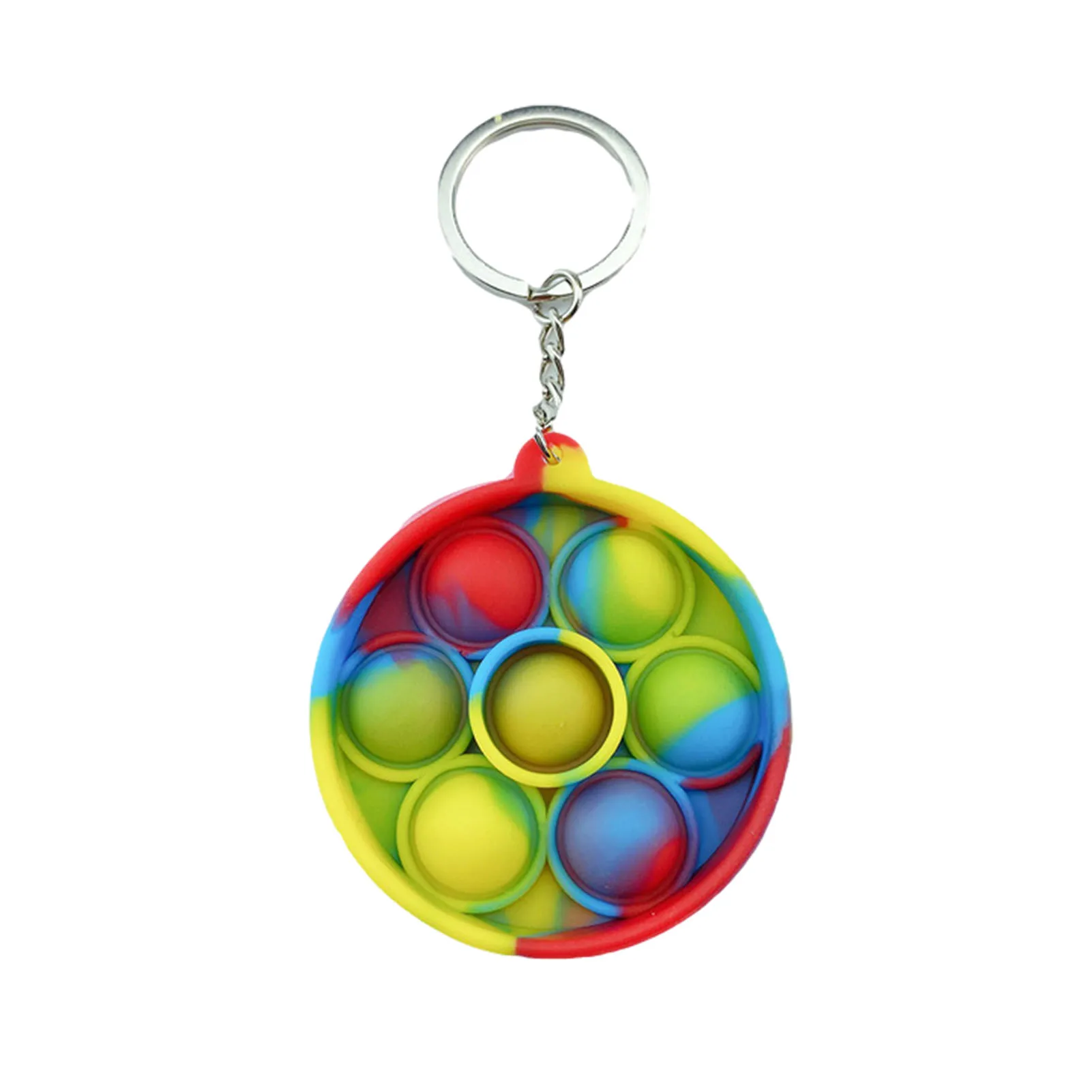 

Pop Fidget Toys Pluck Sensory Antistress Toy Bubble Sensory Toy Stress Relief Hand Keychain Bag Purse Pendant