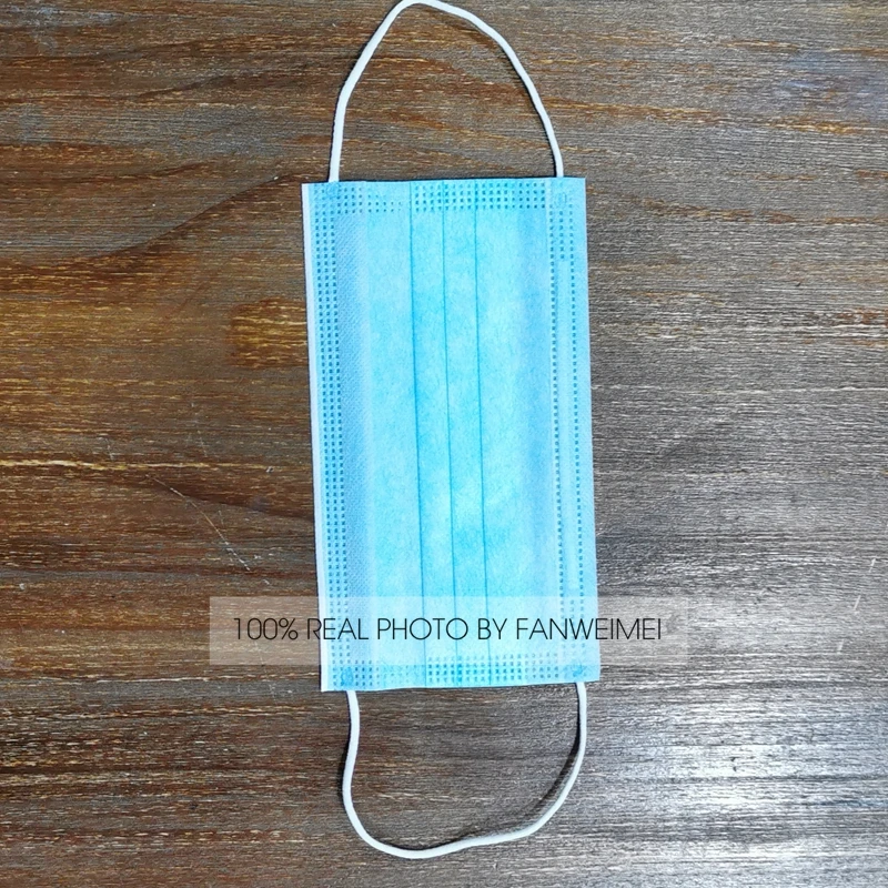 100 шт Одноразовые синие маски белые лица Быстрая Бесплатная Доставка Защитная fedex