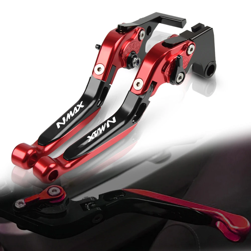 

NMAX155 Motorcycle Accessories Folding Extendable adjustable Brake Clutch Levers With Logo For YAMAHA N-MAX 155 2015-2017 2016