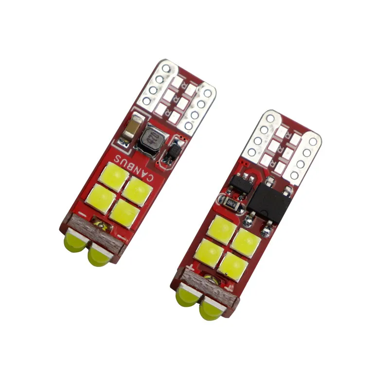 100 шт. 2 64 Вт T10 canbus 3030 A LED 12 smd 168 неполярный автомобильный внутренний светильник для