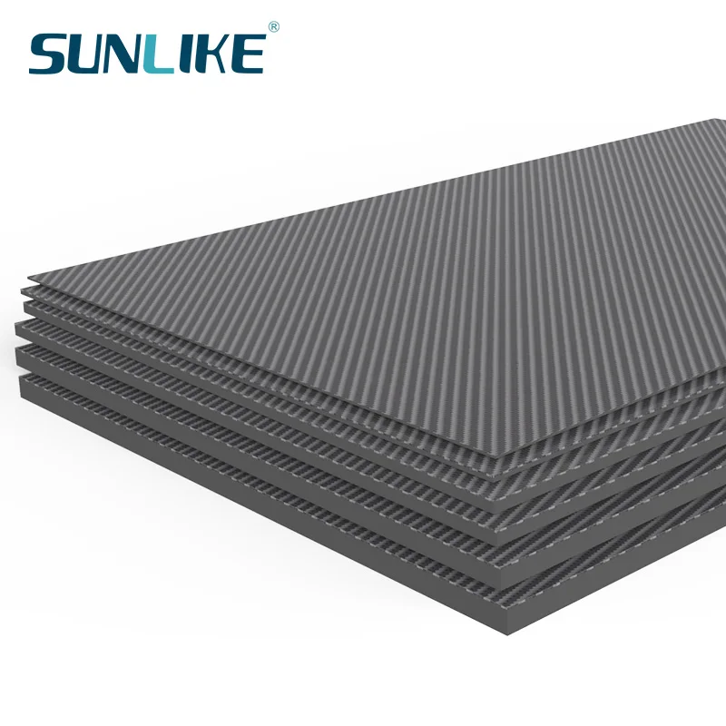 

245MM X 300MM Matte Surface 3K Carbon Fiber Sheet Plate Panel 0.5mm 1mm 1.5mm 2mm 3mm 4mm 5mm High Composite Hardness RC Model