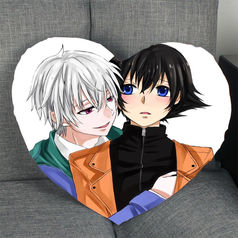 

Чехол с изображением аниме Mirai Nikki наволочки с изображением девочек в форме сердца Подушка на молнии, размер подарка 41x36 см, 47x42 см