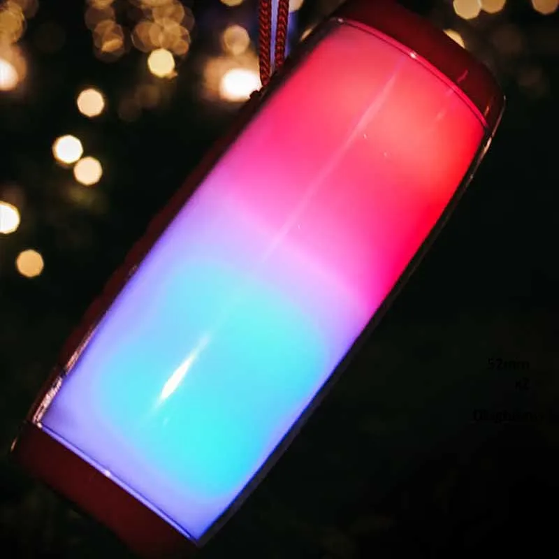 Мощный портативный динамик s Bluetooth колонка беспроводной светодиодный ночник TF