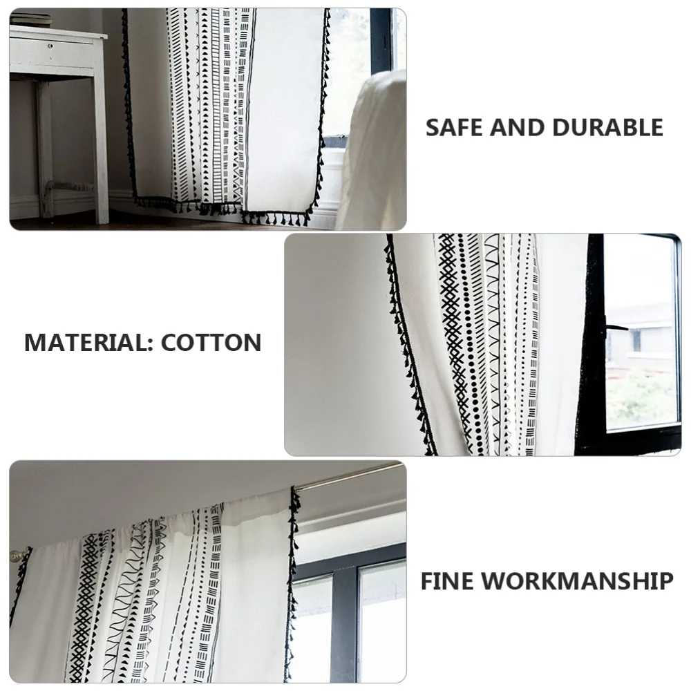 

Balcony Living Room Sheer Curtain Window Drape Decorative Bedroom Curtain