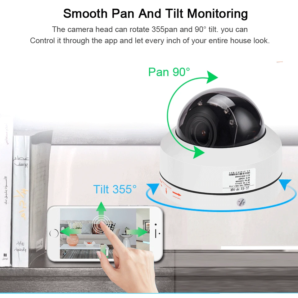 BESDER POE 5MP скоростная купольная PTZ IP камера PoE Мини CCTV безопасности Видео 4X зум