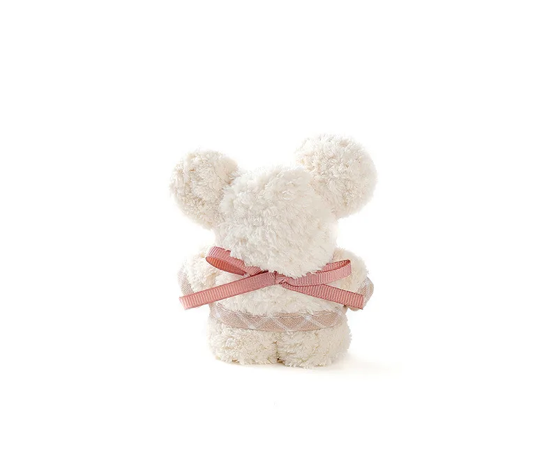 

Wedding Gift Towel with Hand Towel Bear Shape Towel Coral Fleece Absorbent Towel Face Towel Festive Hand Towel