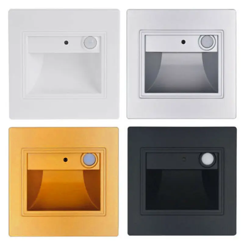 Светодиодный настенный светильник с пассивным ИК датчиком движения 185-240 В