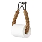 Пеньковая веревка креативный держатель для туалетной бумаги из джинсовой ткани с низким вырезом на Туалет хранилище для туалетной бумаги туалетная бумага Органайзеры для хранения Organizadores Zakjes Хранение
