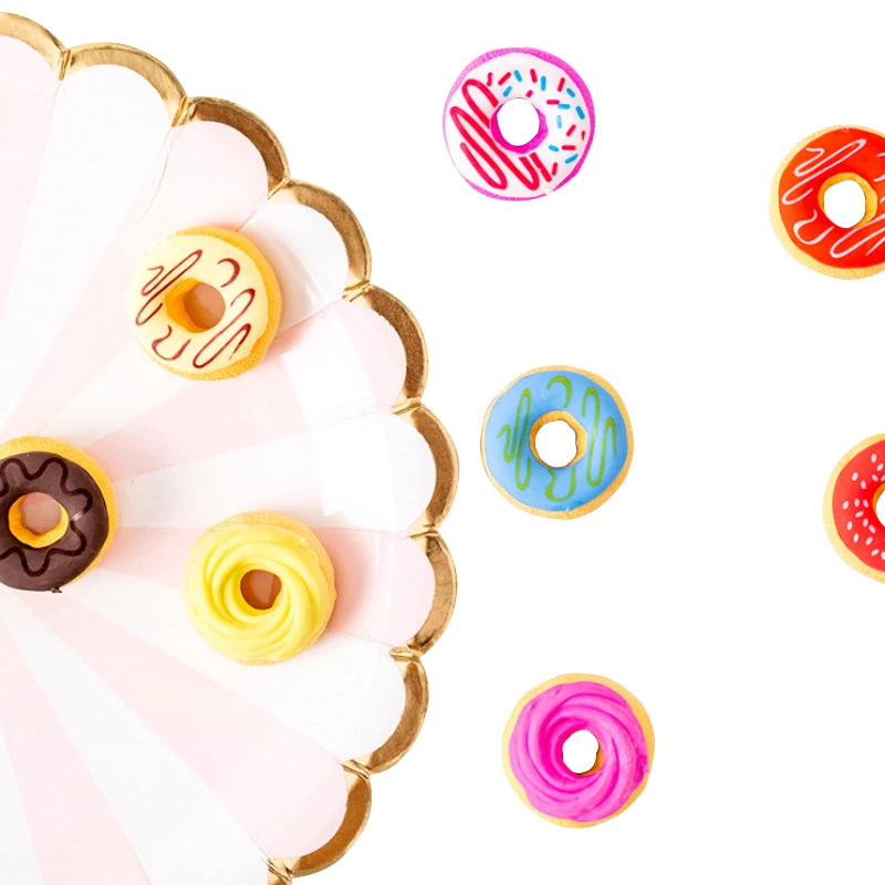 Милый ластик в виде пончика с печеньем набор из 6 шт. для детей студенческие