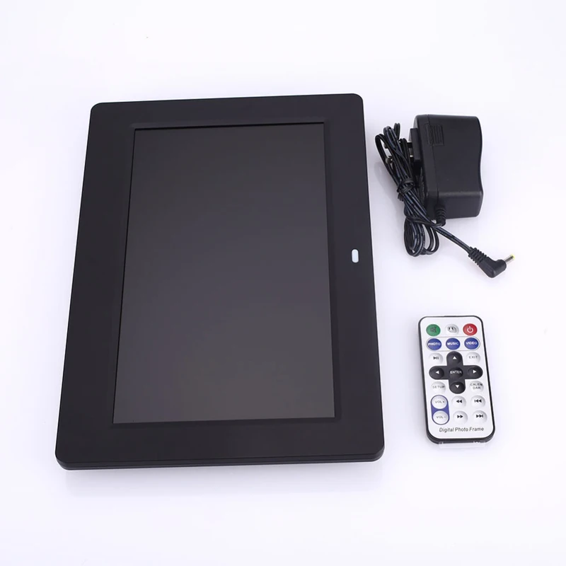 Цифровая фоторамка 10," HD TFT-LCD 1024*600 Цифровая фоторамка Будильник MP3 MP4 видеоплеер