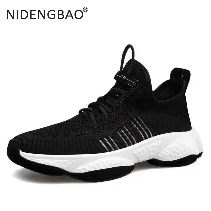 Men Breathable Running Shoes Mesh Outdoor Sneakers Male Athletic Breathable Footwear Lightweight Training Shoes Zapatillas Size