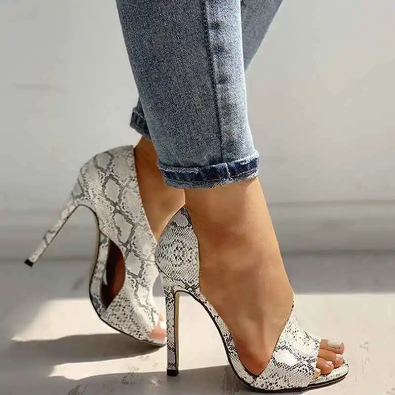 

Set Of Feet Fashionable Simple Car Stitching Thin Heel Hollow Female Sandals Women's Super High Heels Stiletto Fish Mouth Sandal