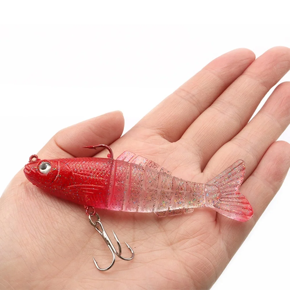 

1pcs Fishing Lure Multi Jointed swimbait Wobblers 9cm 17g Lifelike Jigging Swim Trolling Pike Carp Crankbait Fishing tackle