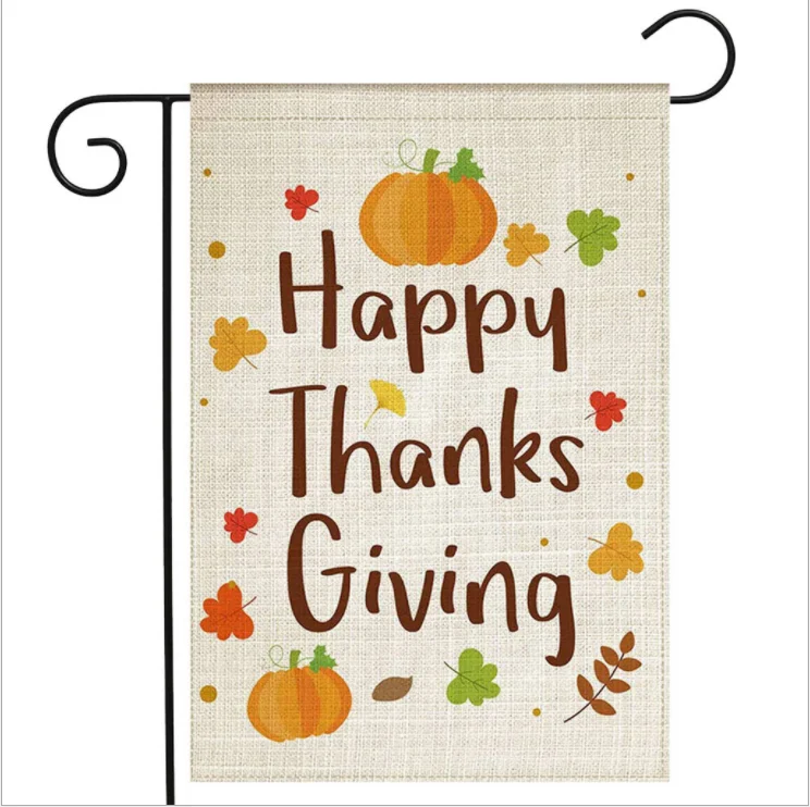 Рождественский флаг с буквенным цветочным принтом Садовый рождественские