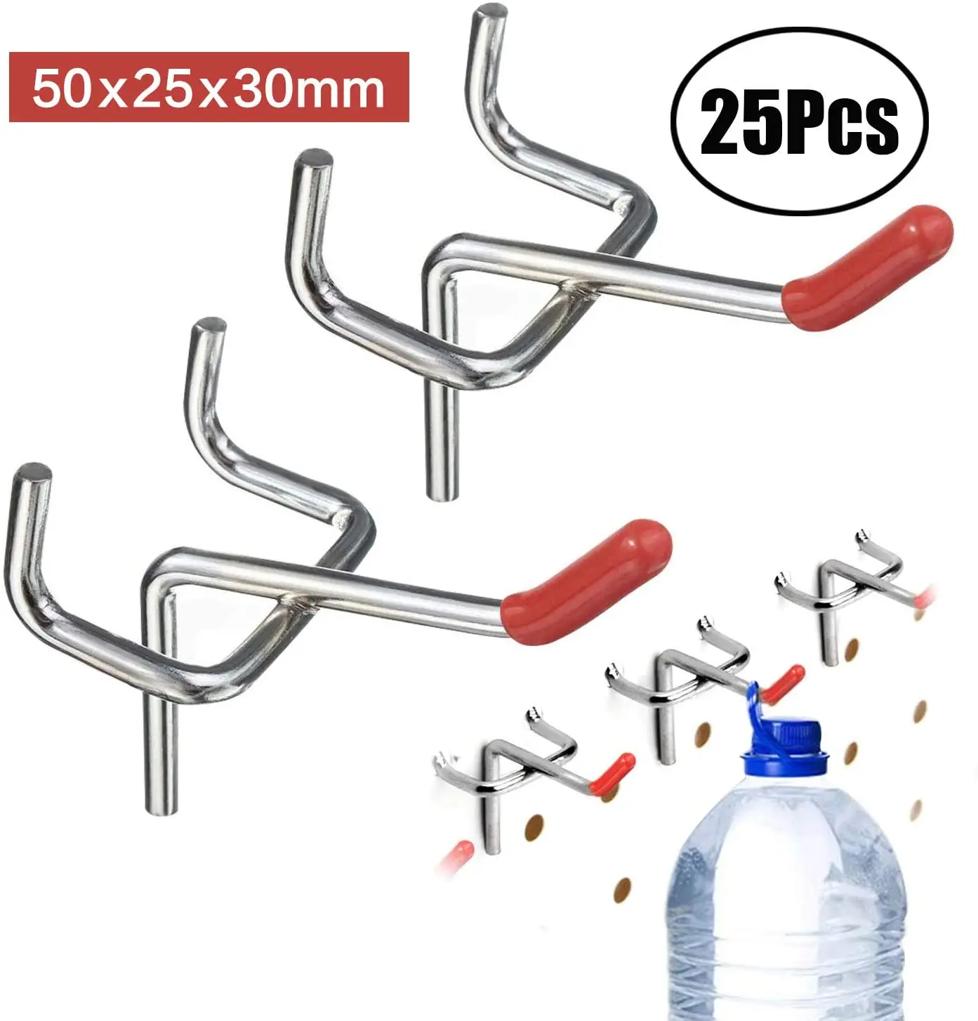 Lvcky 25 шт. пластина для ногтей из нержавеющей стали крючок ногтевой пластины