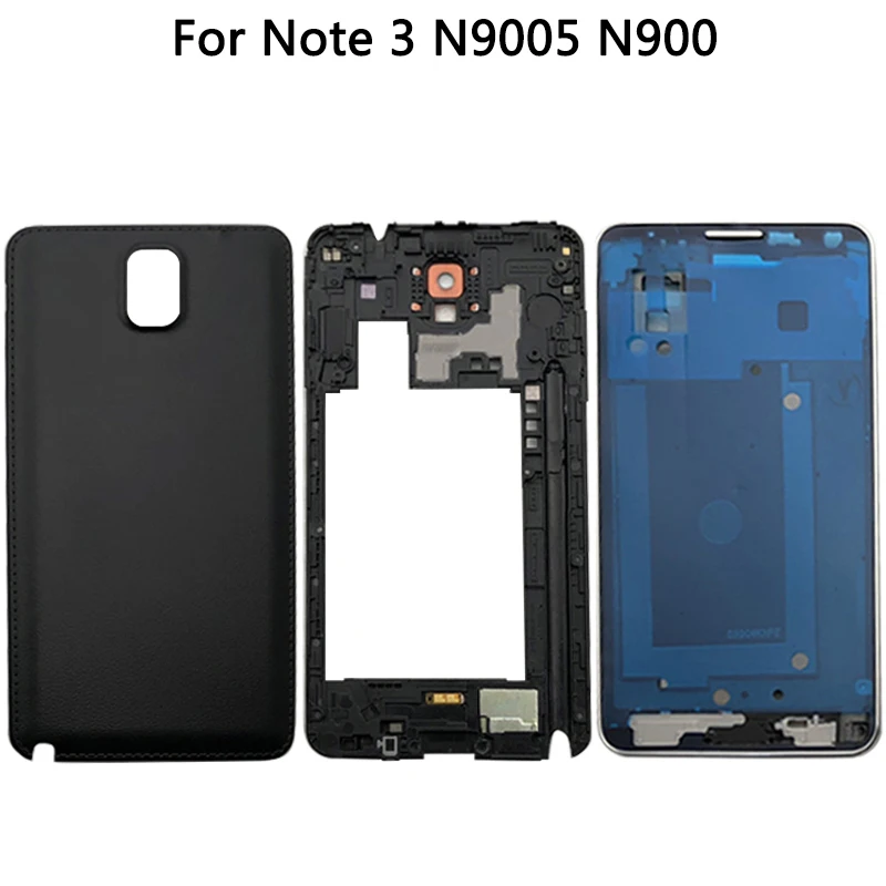 Новый чехол Note 3 для Samsung Galaxy N9005 N900 передняя рамка ЖК-дисплея + задняя крышка