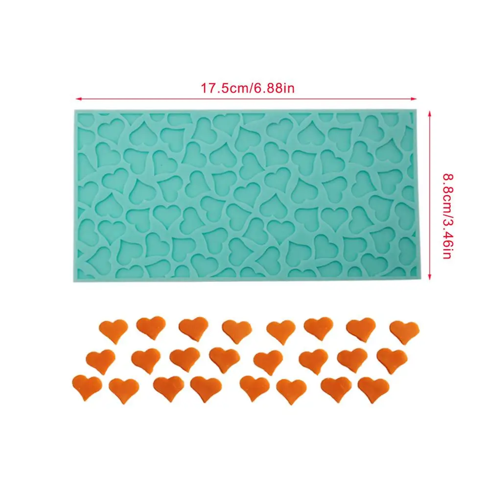 

DIY Mini Heart Shape Food Silicone Mold Fondant Chocolate Tray Mould Cute Ice Cream Maker Mold Kitchen Gadgets Tools