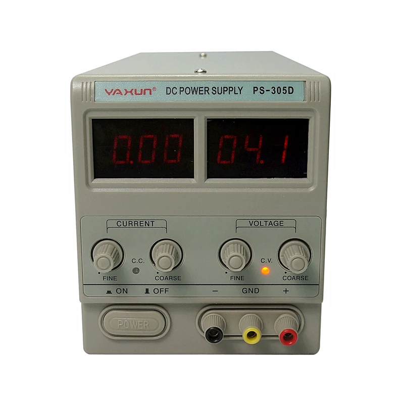 5 комплектов YAXUN PS-305D 30 в 5A DC источник питания для лабораторной регулировки Цифровой Регулируемый источник питания постоянного тока